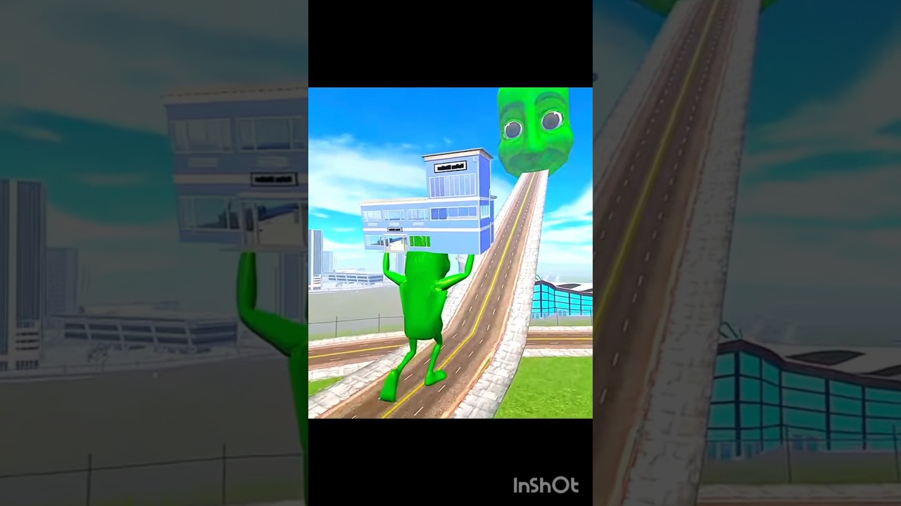 Tung tung sahur attack on police station In Indian Bike's driving 3D #gaming #gta