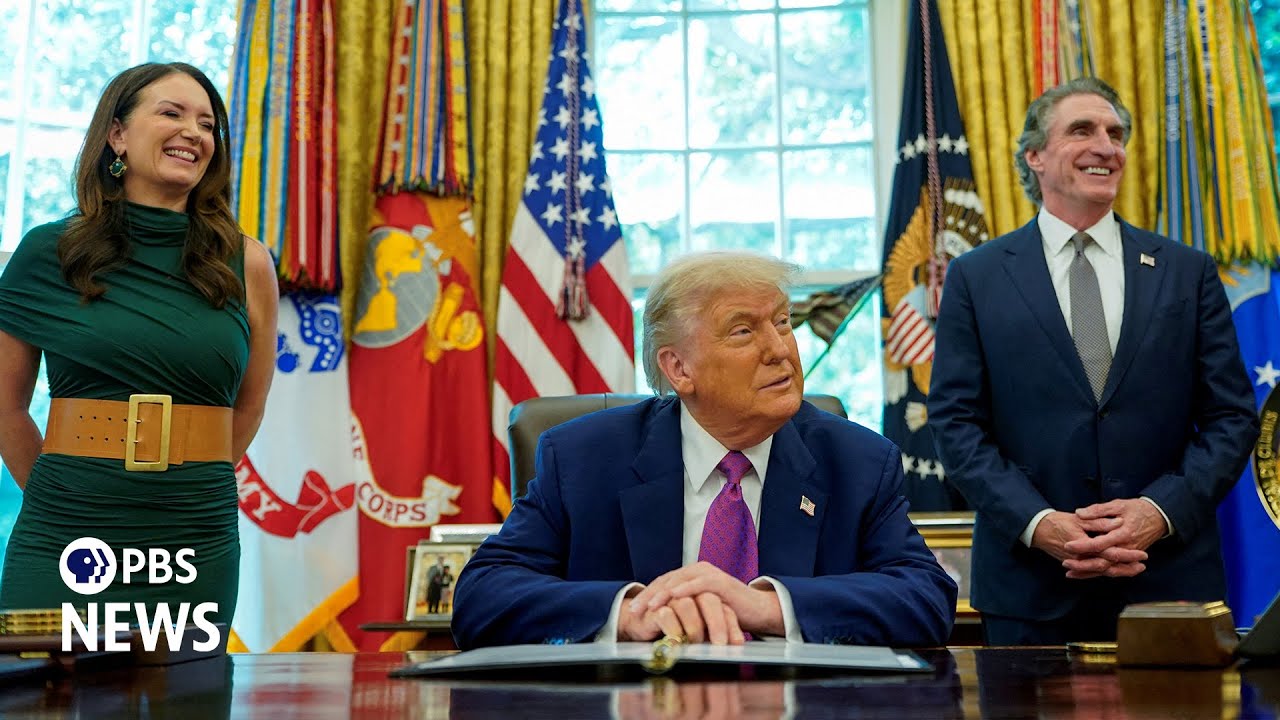 WATCH: Trump speaks to reporters on Los Angeles protests and June 14 military parade
