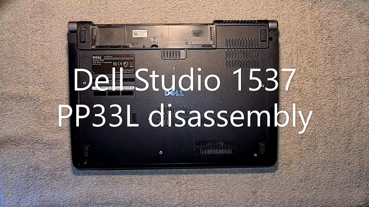 DELL Studio 1537 PP33L disassembly . How to disassemble / take apart DELL 1537 PP33L.