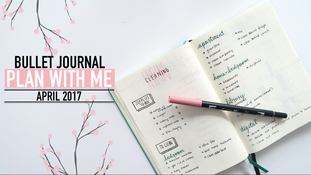 Bullet Journal PLAN WITH ME April 2017