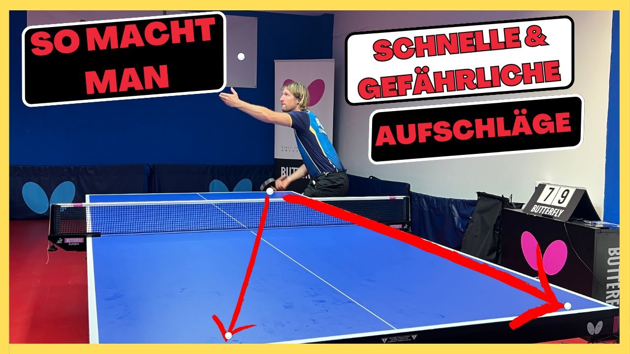 Beachte das wenn du schnelle Aufschläge machen willst 🏓