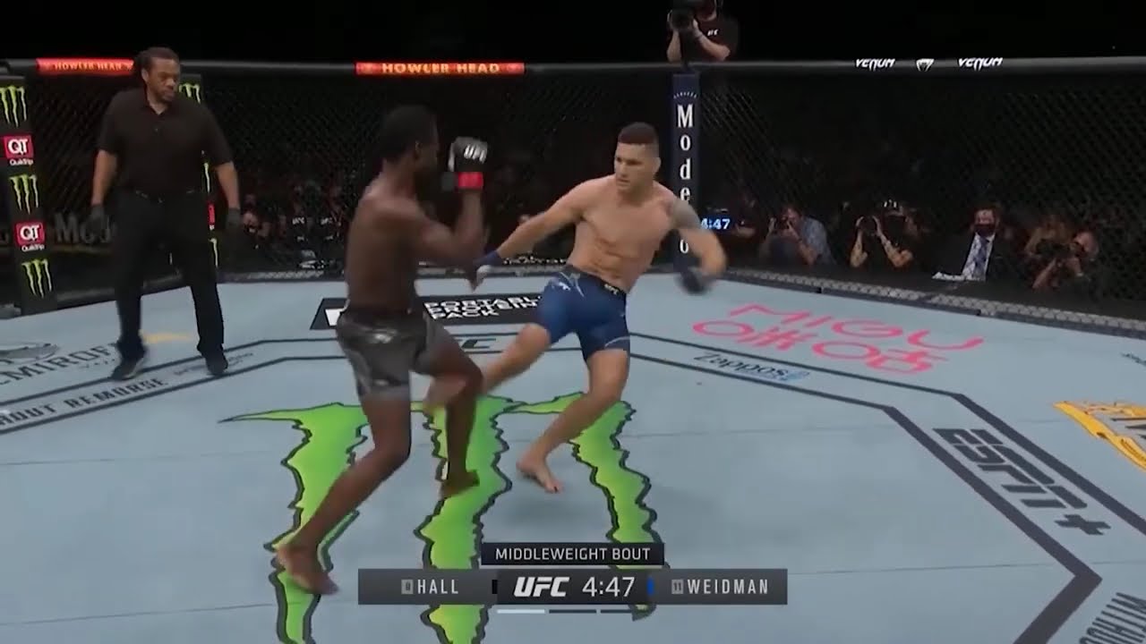 Uriah Hall VS Chris Weidman Full Fight HD