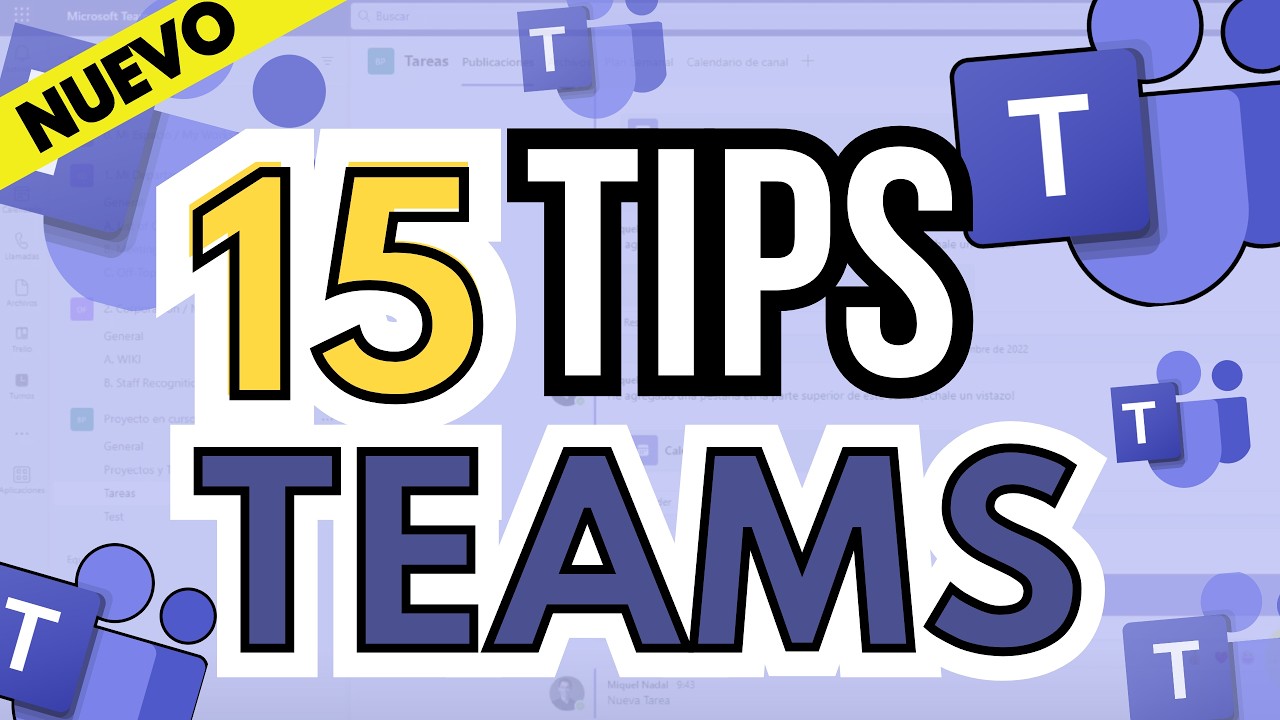 ⚡ ¡NUEVO! 15 tips de Microsoft TEAMS 🟪 Productividad en Microsoft 365 🟧