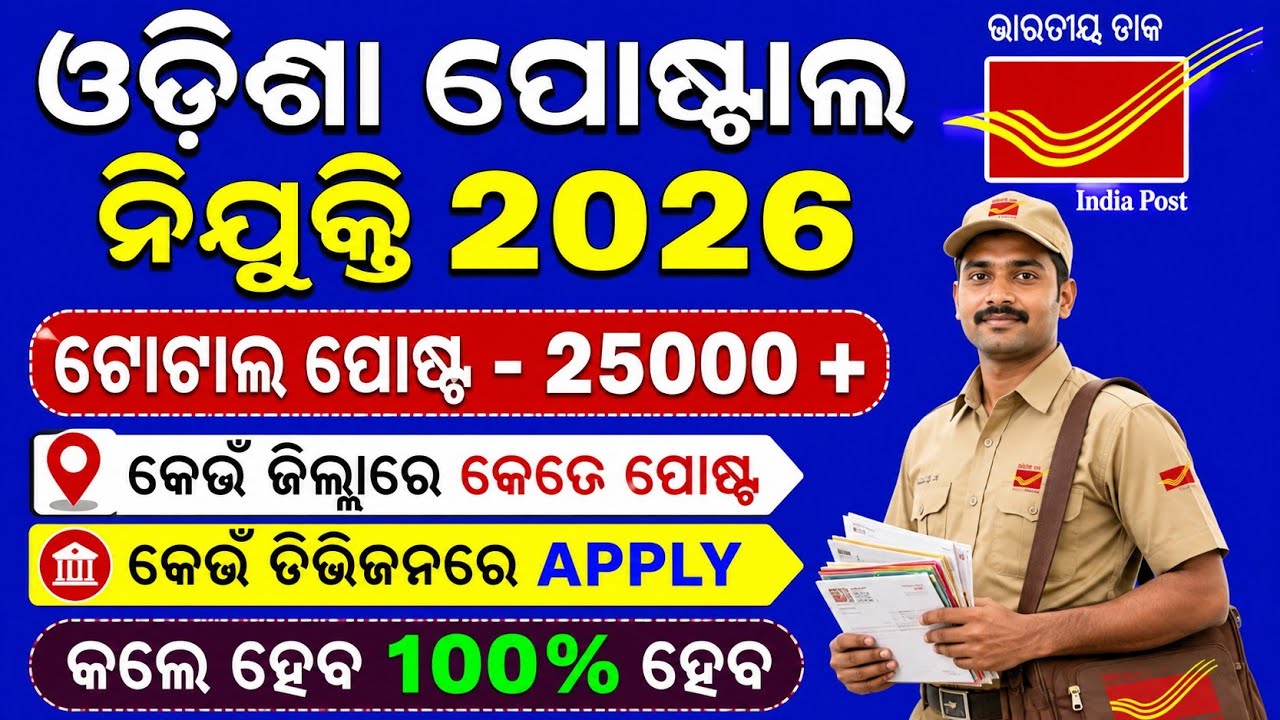 ପୋଷ୍ଟାଲ gds କେଉଁ ଜିଲ୍ଲାରେ କେତେ ପୋଷ୍ଟ ଦେଖ ll indiapost gds requirement 2026 online apply 