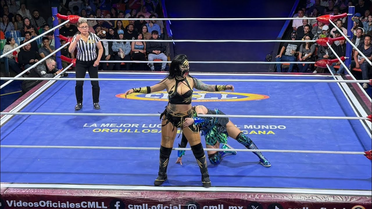 Reporte CMLL: Garra Negra 🆚 Keyra en la Arena Coliseo