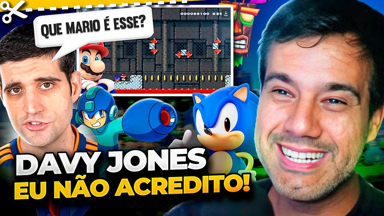 Davy Jones NÃO é Mais o MAGO dos VIDEO GAMES !!?? NUNCA jogou Mario, Sonic, Mega Man, Crash e RE4???