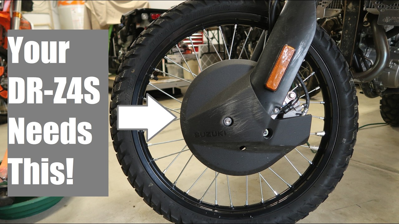 DR-Z4S Upgrades: Front Brake Rotor Cover