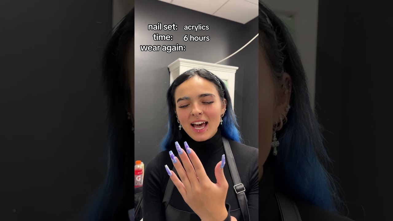 Acrylic set TOUR #beautyschool #nailday #naildesigns #nailinspo #cosmetology