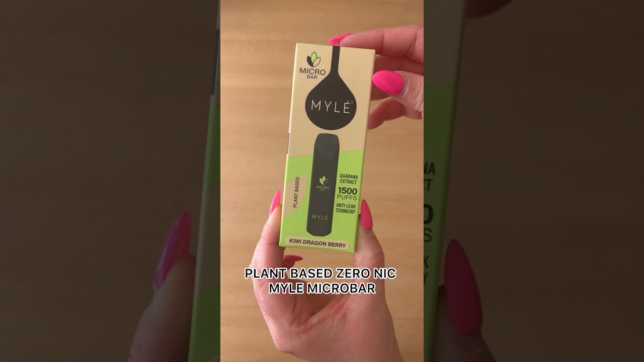 Plant based vape? MYL&Eacute; Zero Nic Micro Bar Unboxing