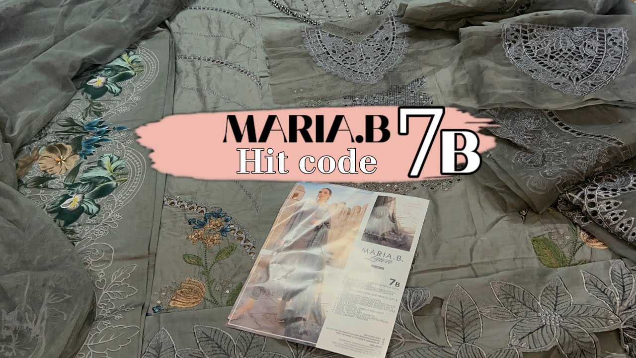 Maria b luxury Eid collection hit code summer 2024 shopping haul