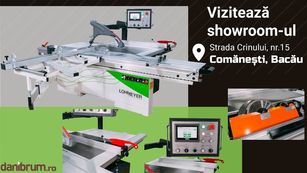 Circular industrial de formatizat cu masă mobilă şi incizor / Sliding table saw Lohmeyer FKS 355 IQ
