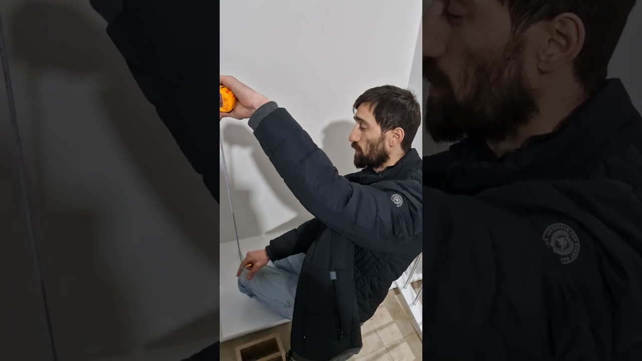 როგორ კეთდება საშარვლის მექანიზმი კარადაში#ავეჯი #kitchen #სამზარეულო 