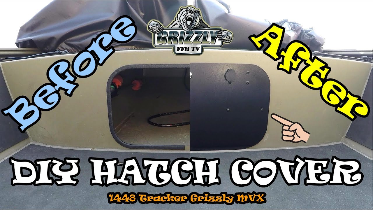 (🐻 GRIZZLY Jon Boats) Removable / Lockable DIY Bow Hatch Cover - Florida Fish Hunter