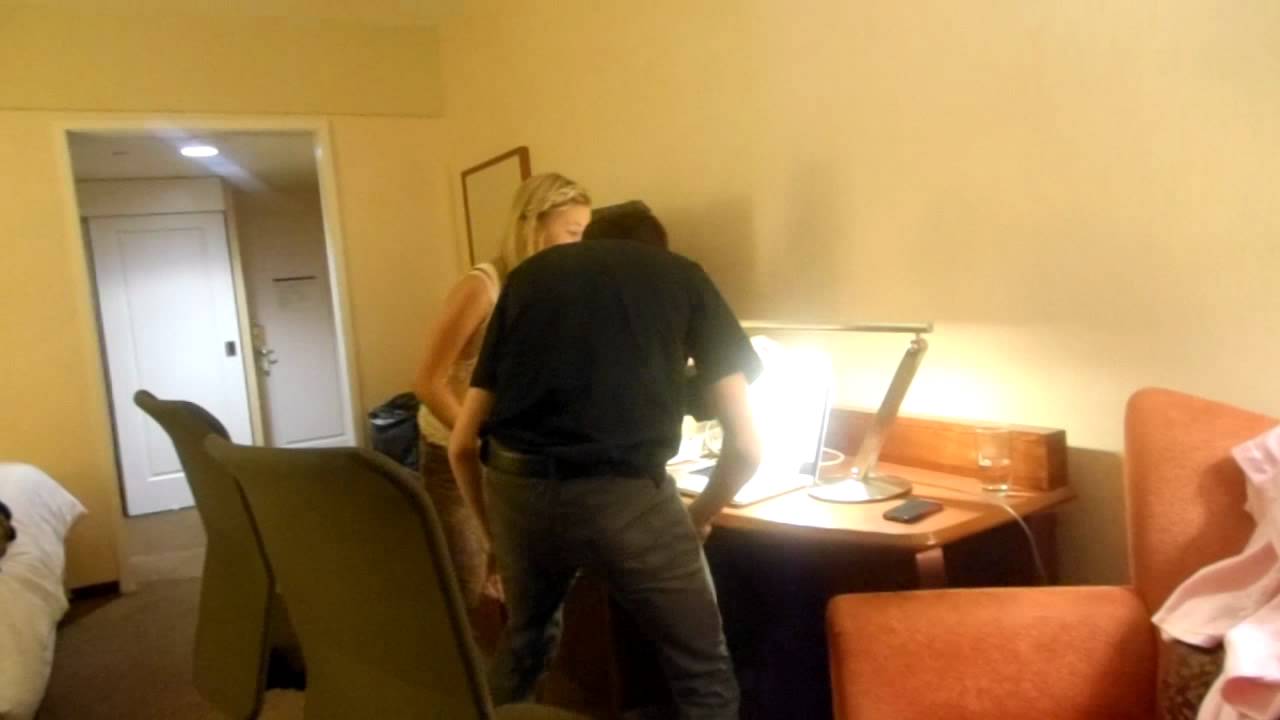 Olivia And Dylan on twit cam! (Dylan pushes Olivia)