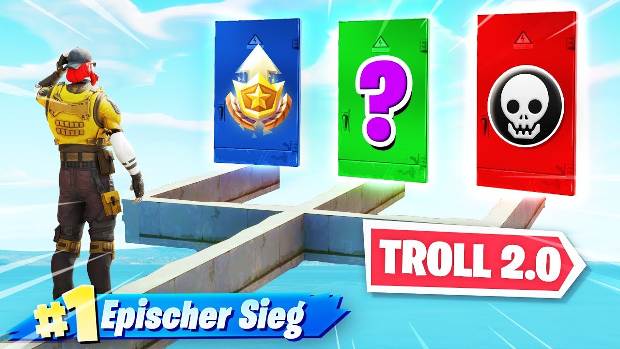 2.0 TROLL DEATH RUN IN FORTNITE!