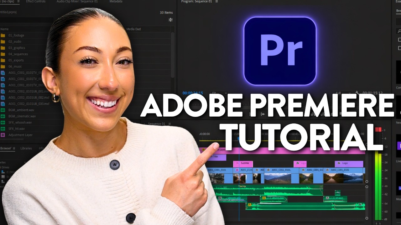 Полный видеоурок по Adobe Premiere Pro (как редактировать видео для YouTube)