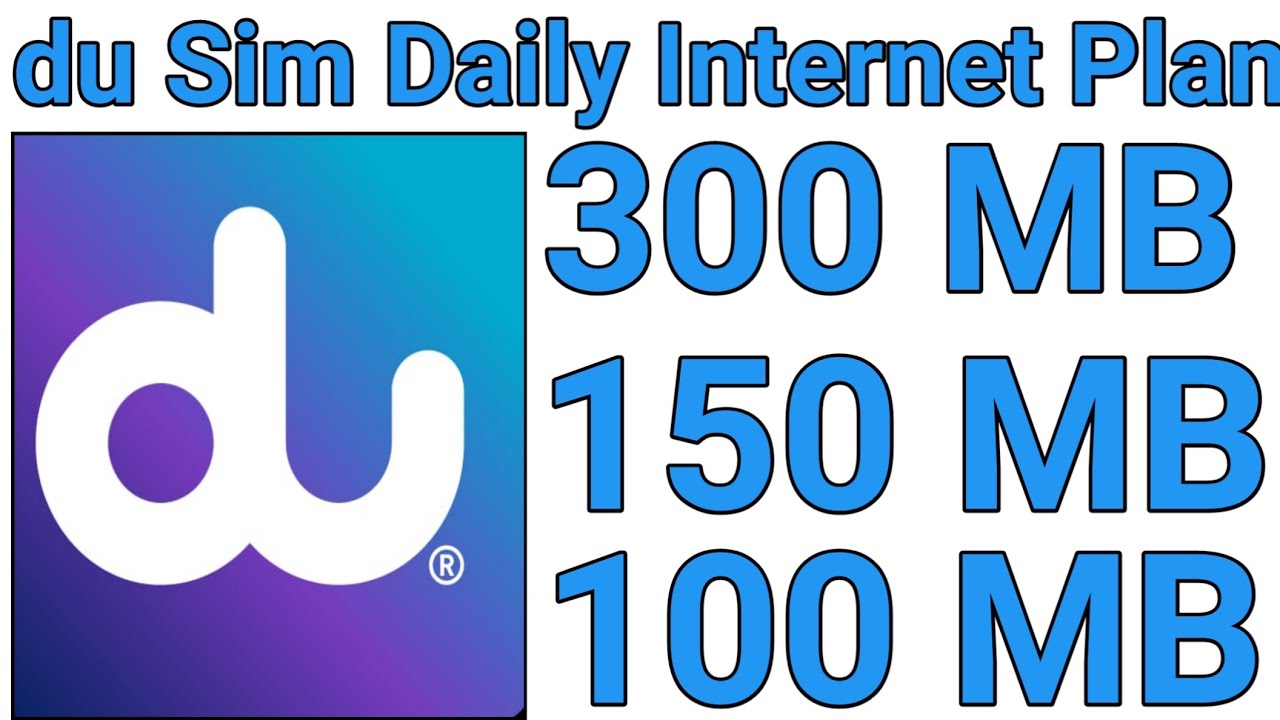 Du Sim Daily Internet offer | du sim daily Data Plan | du Sim Daily Internet package
