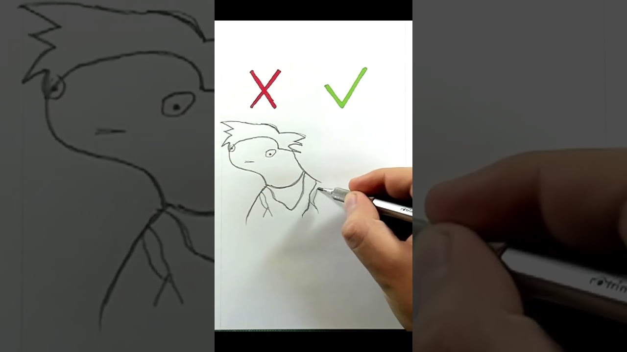 C&oacute;mo NO Dibujar a Goku #dibujo #shorts #goku