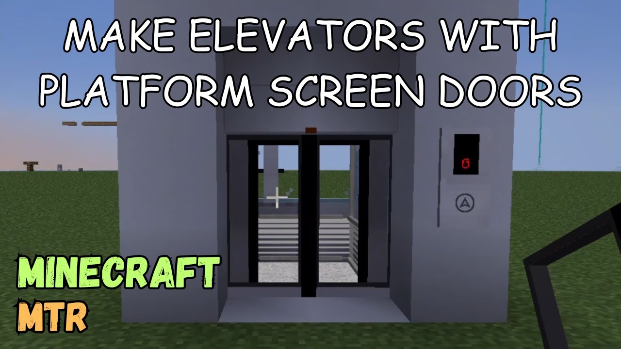 How to make elevators with platform screen doors Minecraft MTR