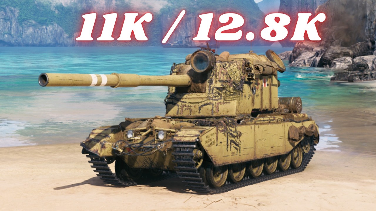 FV4005 Stage II 11K Damage 8 Kills & FV4005 - 12.8K Damage etc World of Tanks