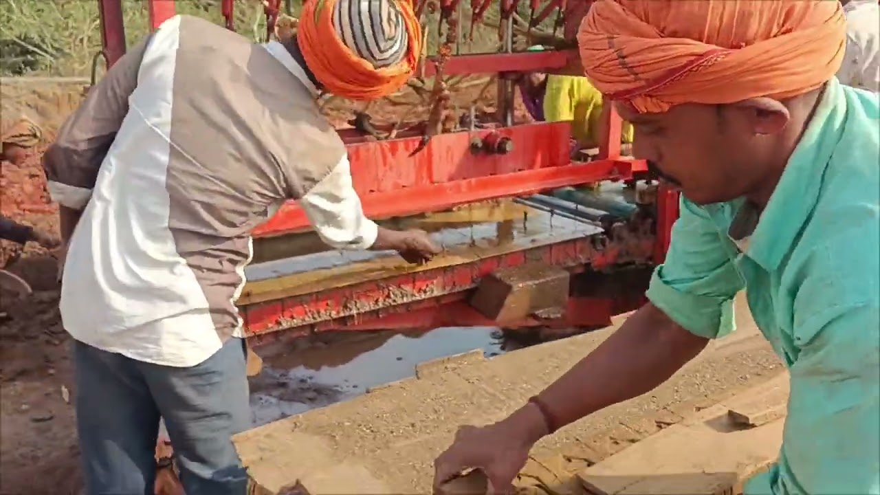 Automatic wire cut brick production