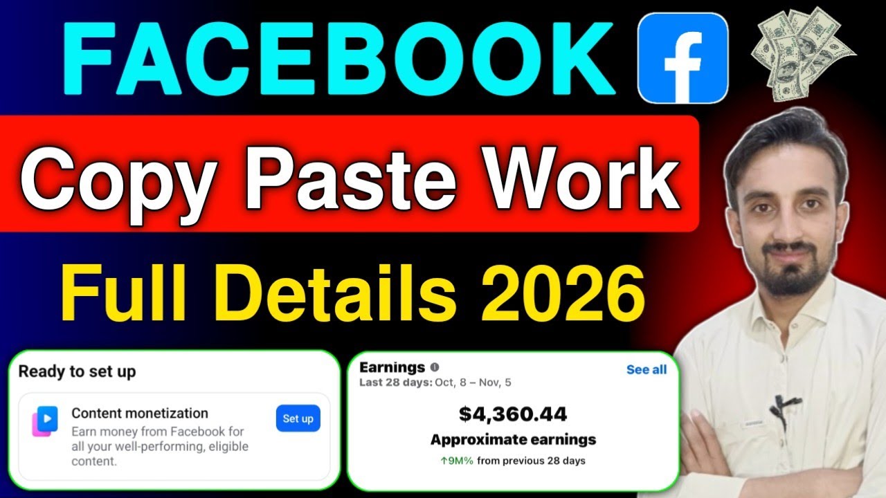 Full Details | Facebook Copy & Paste Work 2026 | Copy Paste Videos Se Paise Kaise kamaye