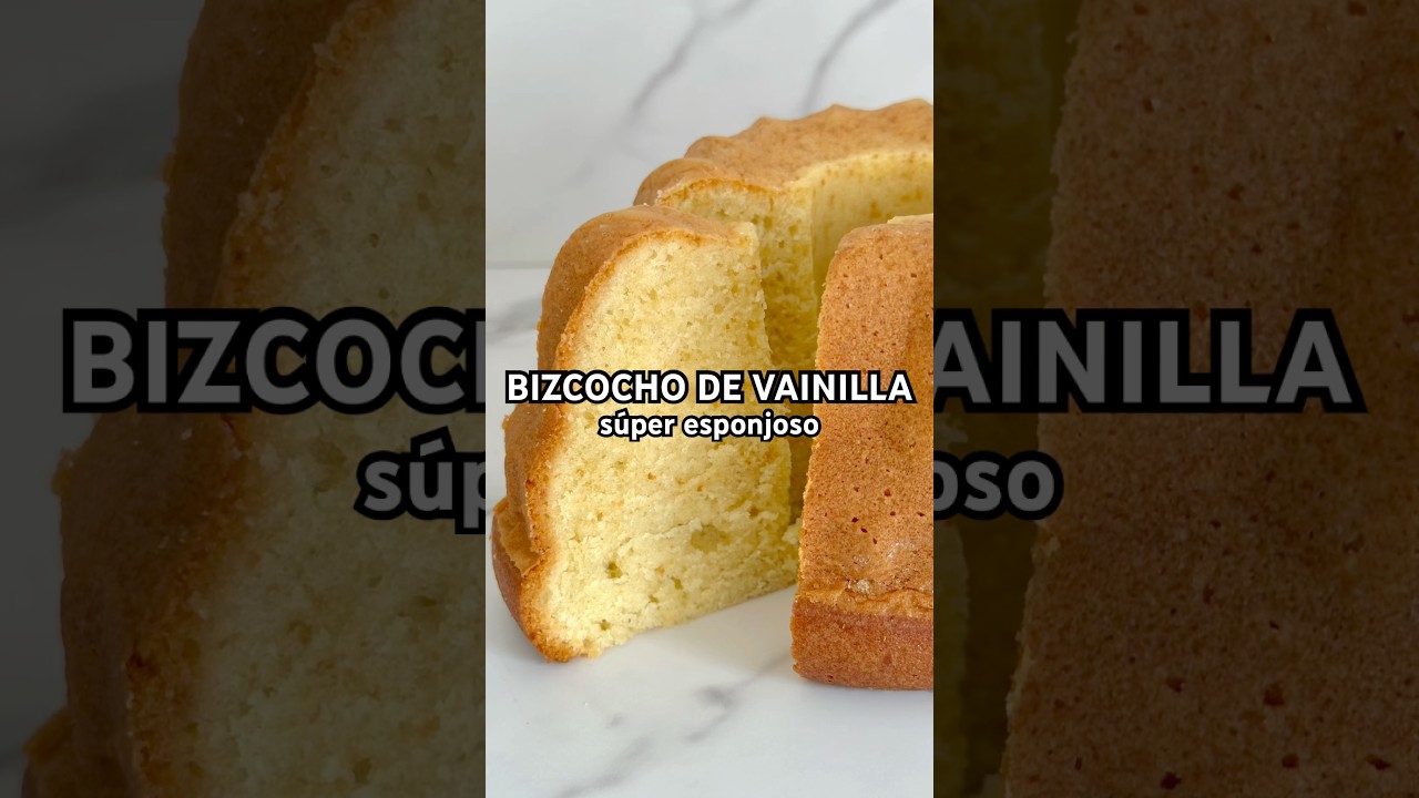 BIZCOCHO de VAINILLA 🍰 | &iexcl;S&uacute;per ESPONJONSO!🤩