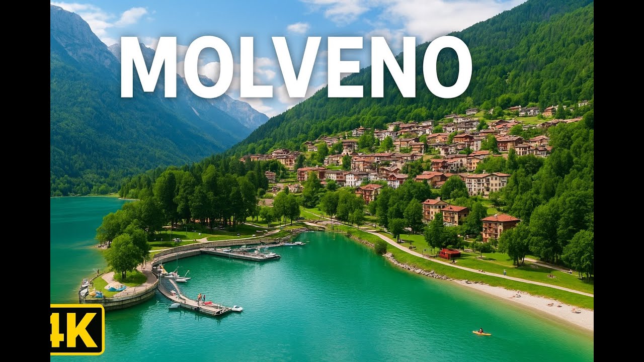 Volando sopra il Lago di Molveno - Drone view
