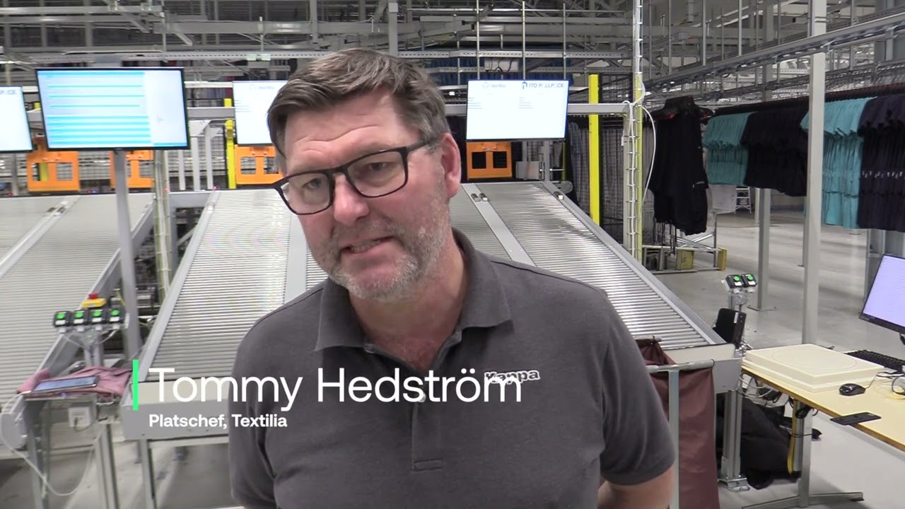Textilia – smart sortering av 15 000 plagg/dag