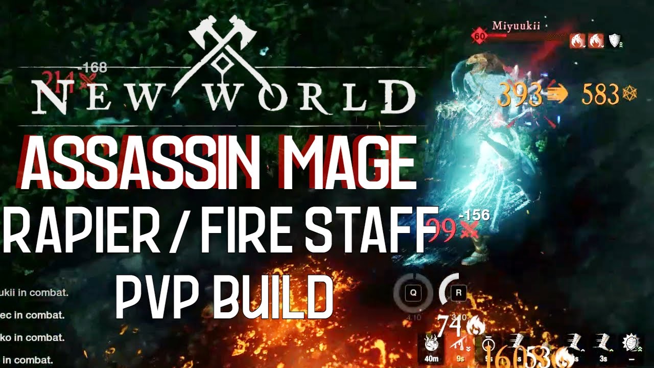New World Rapier / Fire Staff Solo PVP Build Guide - The Assassin