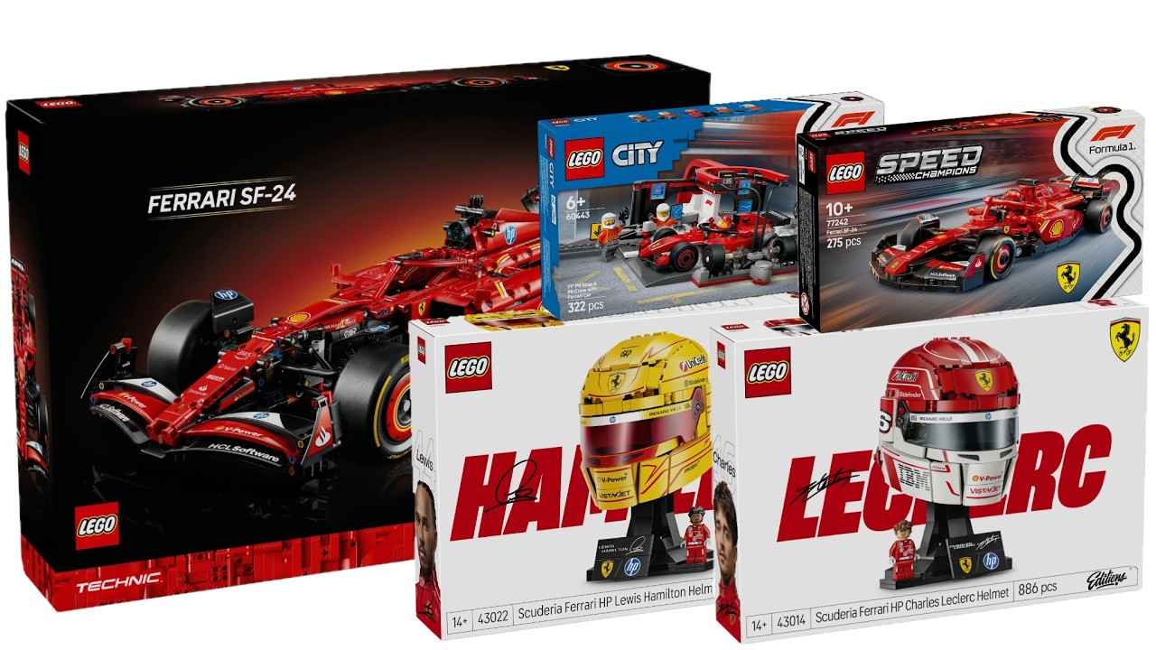 All LEGO Scuderia Ferrari Formula 1 sets released 2025-2026 Compilation/Collection Speed Build