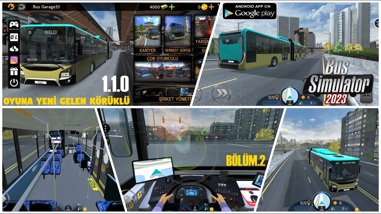 BUS SİMULATOR 2023 ANDROİD OYUNU YENİ GÜNCELLEME 1.1.0 ÇIKTI!! YENİ GELEN KÖRÜKLÜ OTOBÜSÜ DENİYORUM.