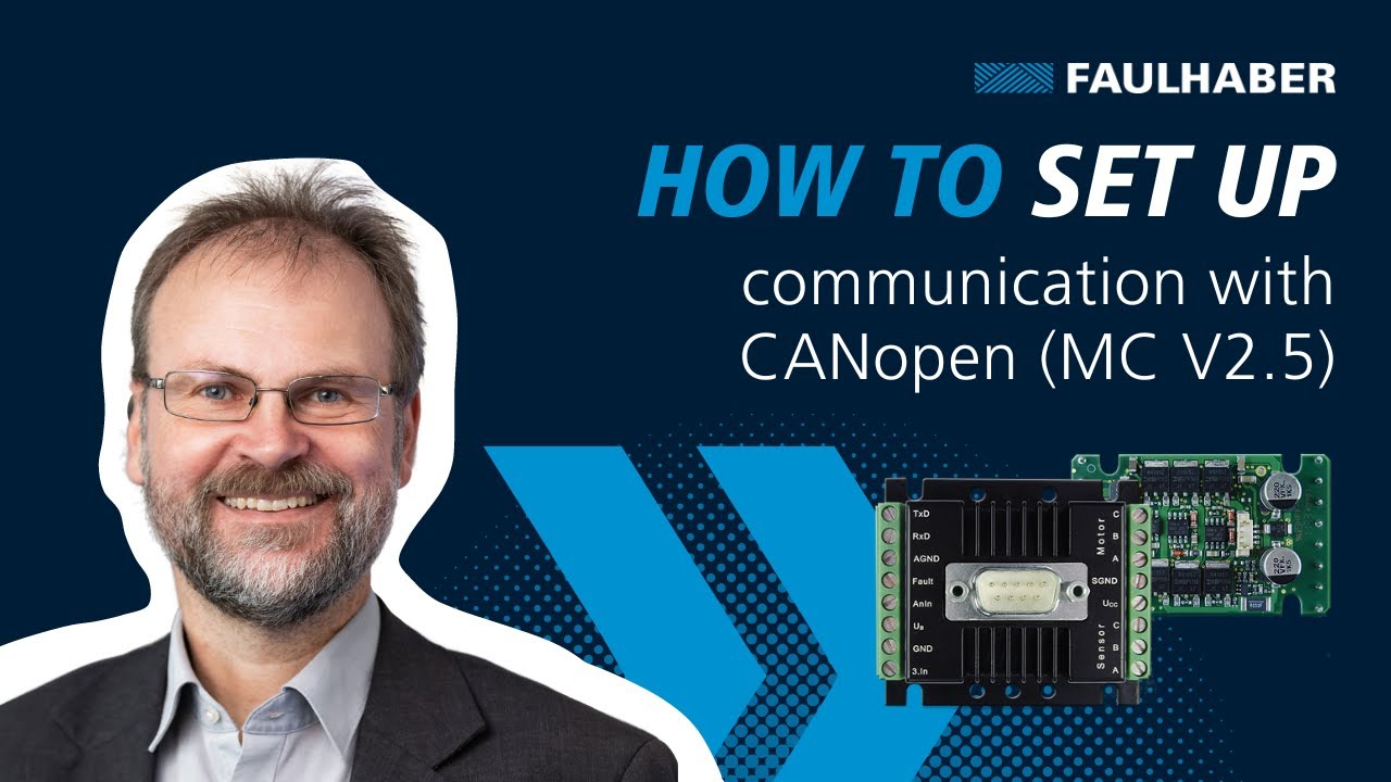How to set up communication with CANopen (MC V2.5) - FAULHABER Drive Time