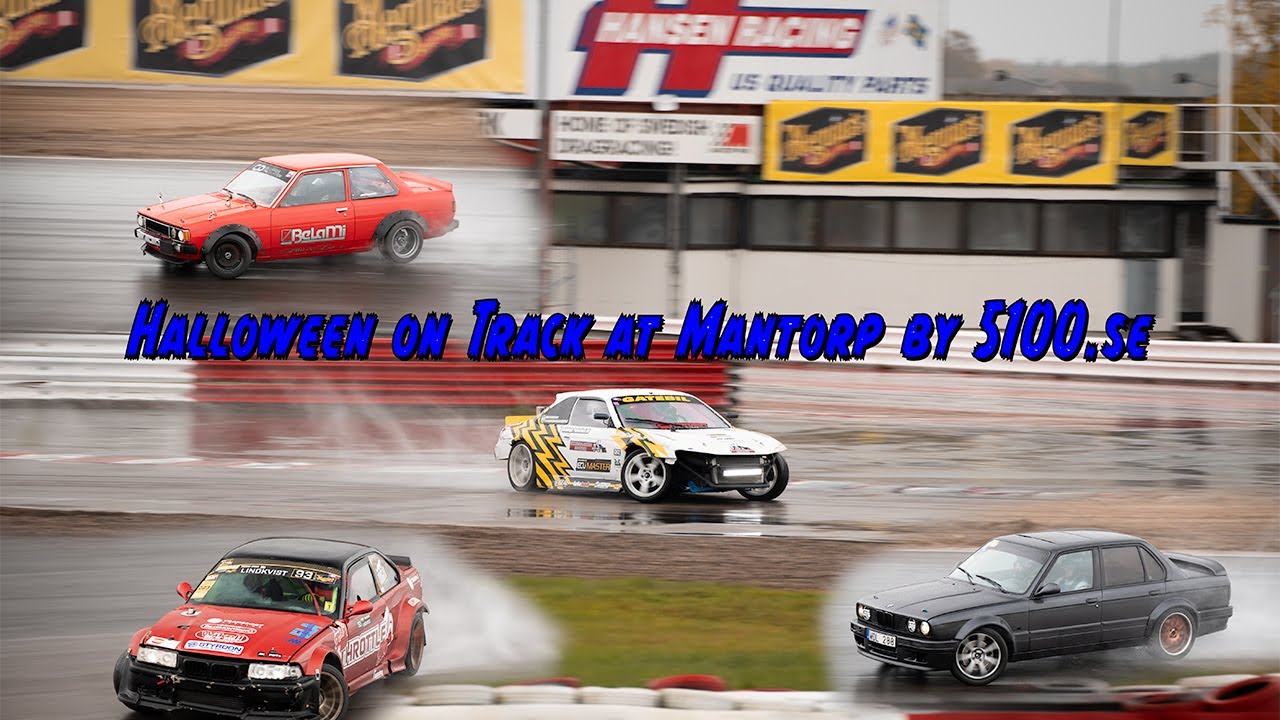 Some Drifting clips from Halloween on Track at Mantorp by 5100 (4K)