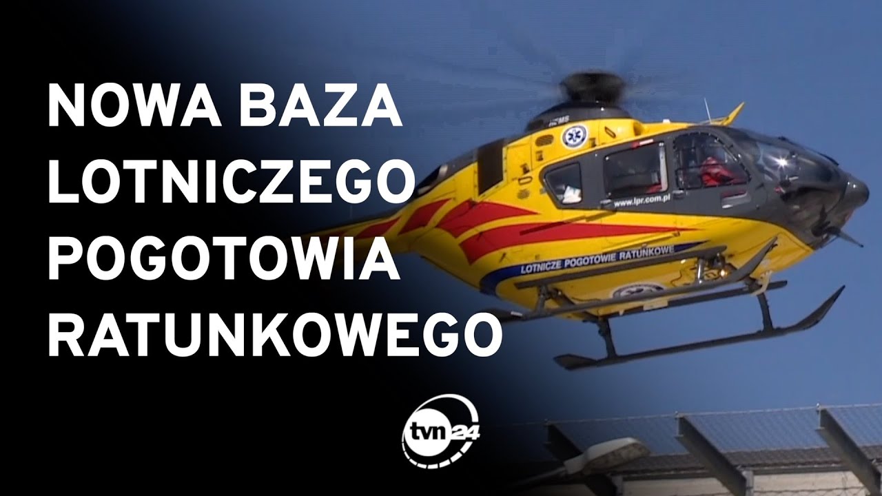 TAK WYGLĄDA BAZA LOTNICZEGO POGOTOWIA RATUNKOWEGO [TVN24]