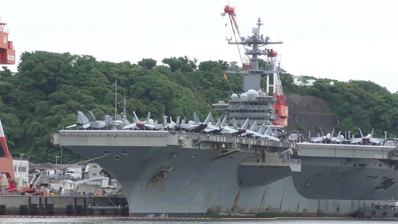 【戦闘機搭載の空母も！】珍しい艦が沢山！ YOKOSUKA軍港めぐり 14:00便　右側展望　2022/05/21
