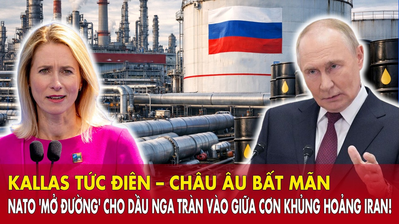 Kallas tức điên – Châu Âu bất mãn: NATO 'mở đường' cho dầu Nga tràn vào giữa cơn khủng hoảng Iran!