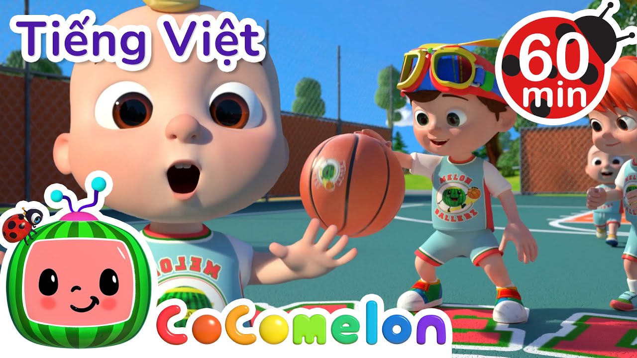 Bài Hát Bóng Rổ | Bài hát dành cho trẻ em | CoComelon Lồng tiếng việt - Karaoke dành cho trẻ em