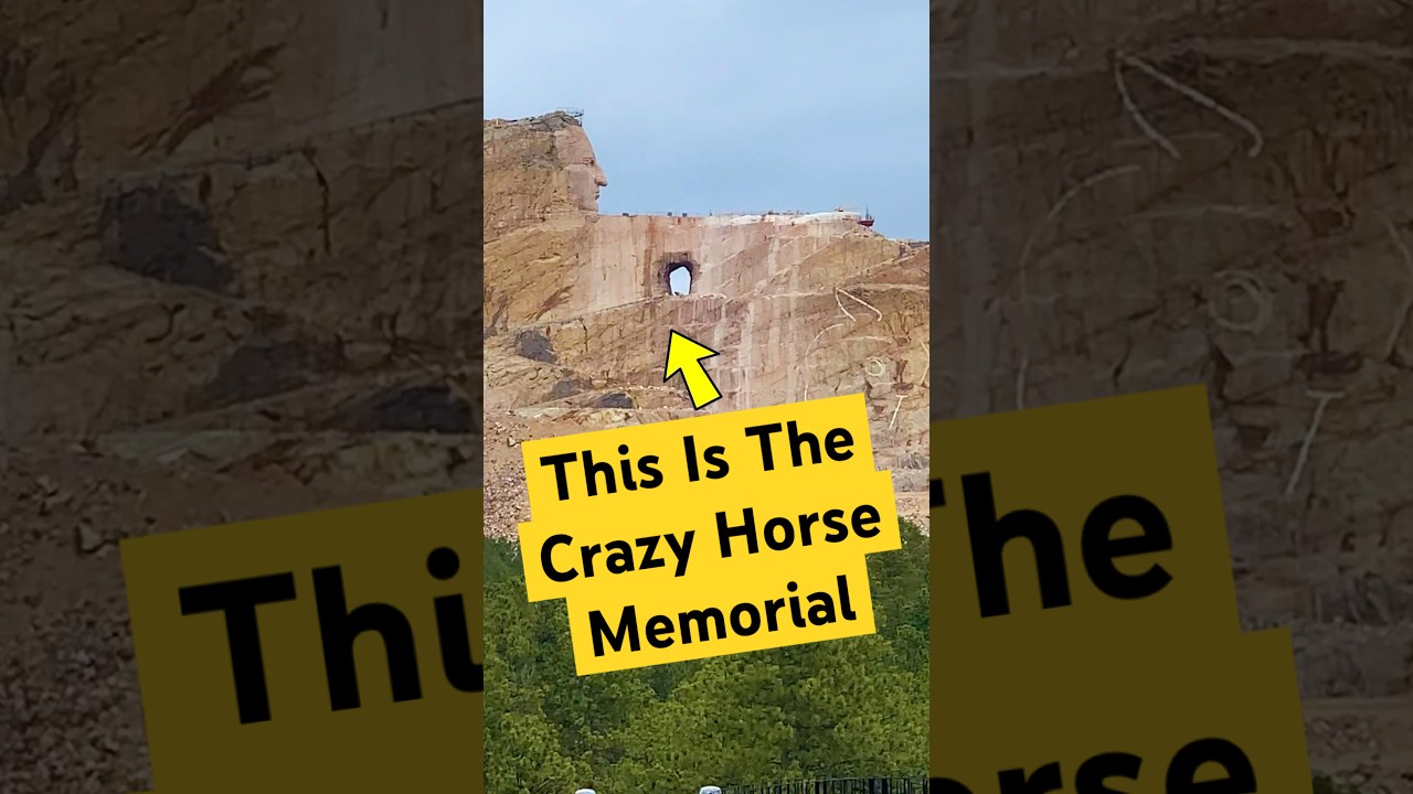 The Crazy Horse Memorial #history #travel #southdakota #didyouknow #fyi  #indigenous #mountrushmore