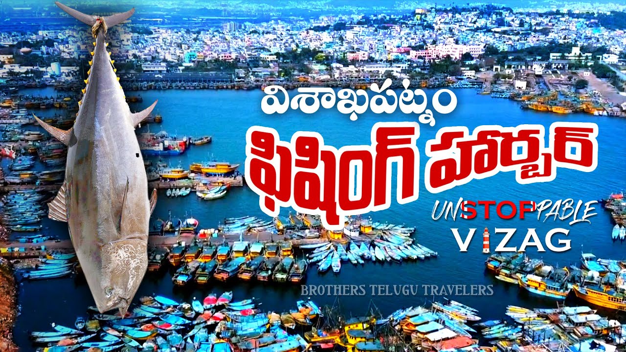 Fishing Harbour 🐟🐠🐡🎏 || Vizag || విశాఖ ఫిషింగ్ హార్బర్ || Brothers Telugu Travelers