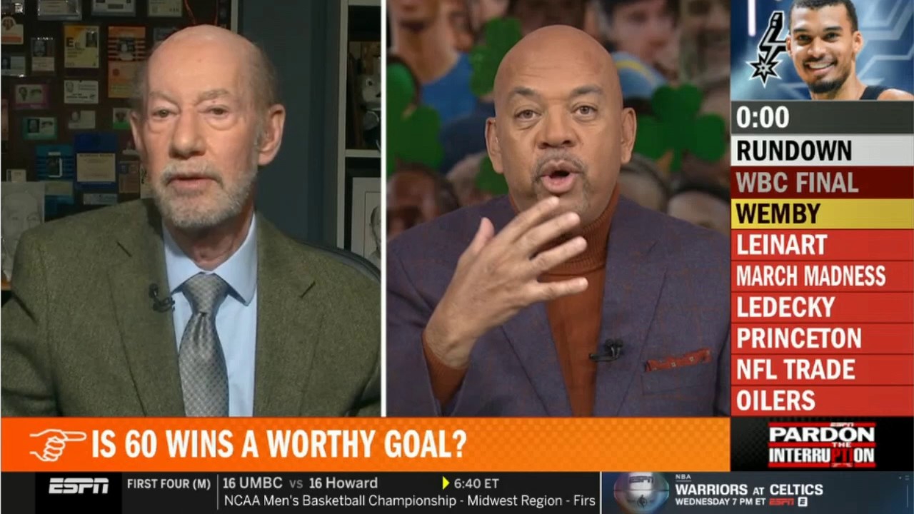 Pardon The Interruption | Wemby powers Spurs to 50th win, targets 60 & honors Batum - Michael Wilbon