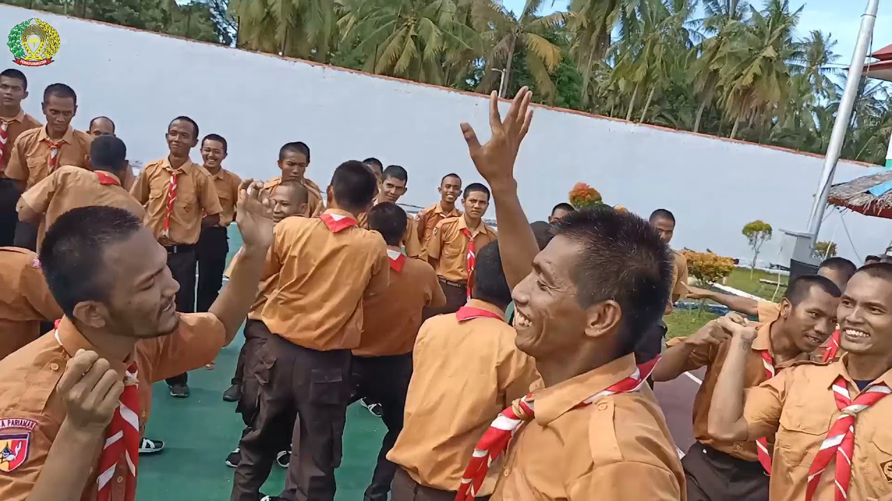 Battle Yel-Yel WBP Pembinaan Pramuka Lapas Pariaman