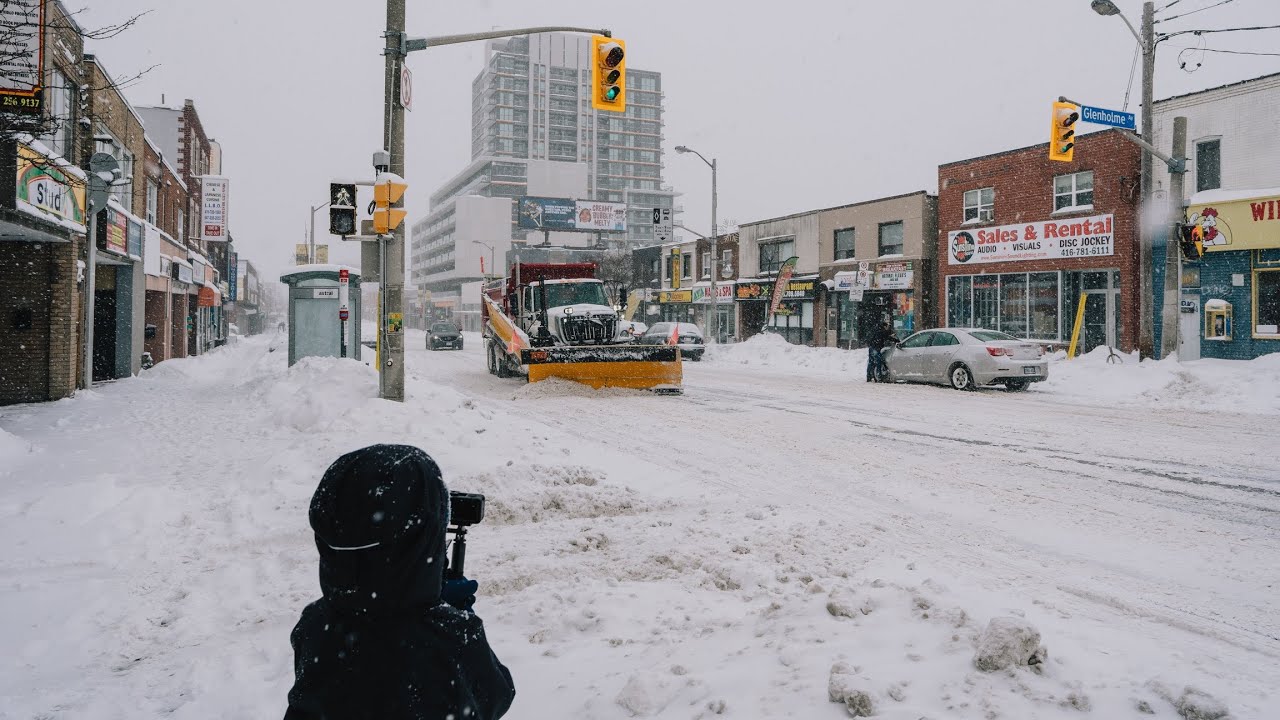 Quick Shoppers Run | Winter Storm - February 16, 2025 | Toronto | Osmo Action 5 Pro
