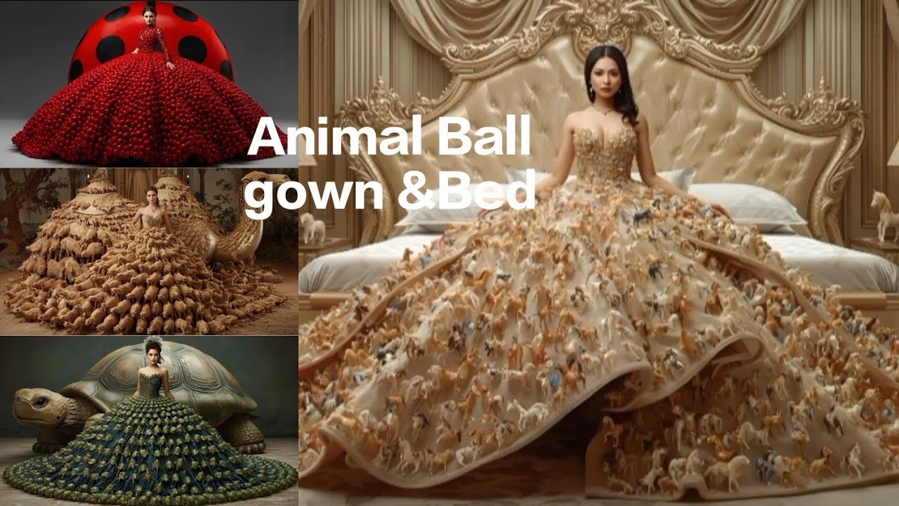Animal Ball Gown 🐒👗&Bed 🛏️| Creative Fantasy Fashion