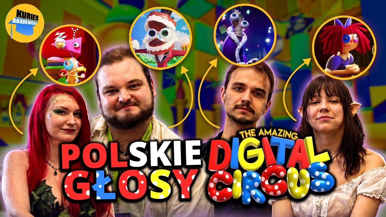 Obłędny Cyfrowy Dubbing | rozmowa z polskimi głosami The AMAZING DIGITAL CIRCUS | PopKurier