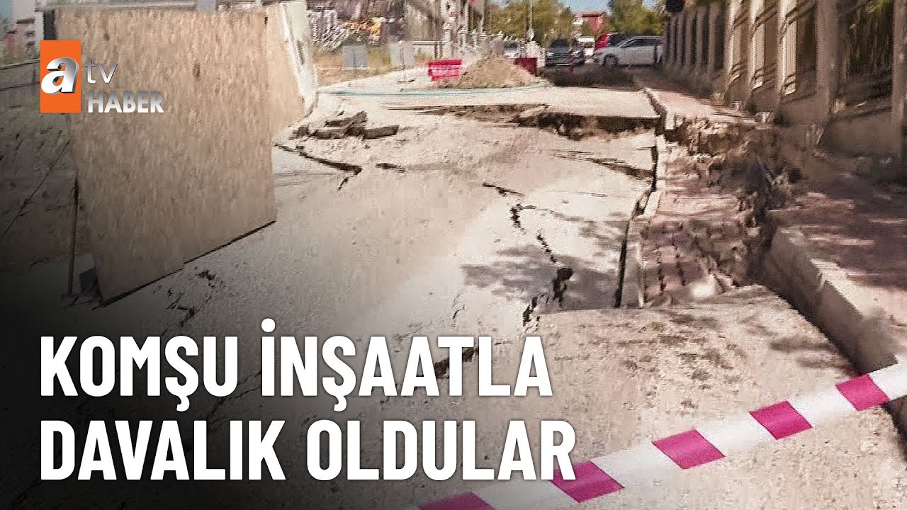 Çöken asfalt binaya zarar verdi  - atv Ana Haber 16 Eylül 2024