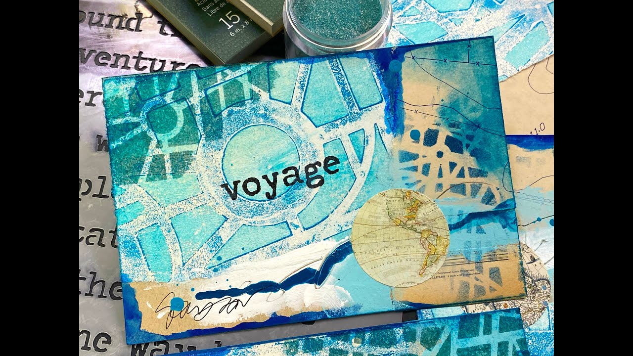 Mixed Media Postcards by Mary C. Nasser
