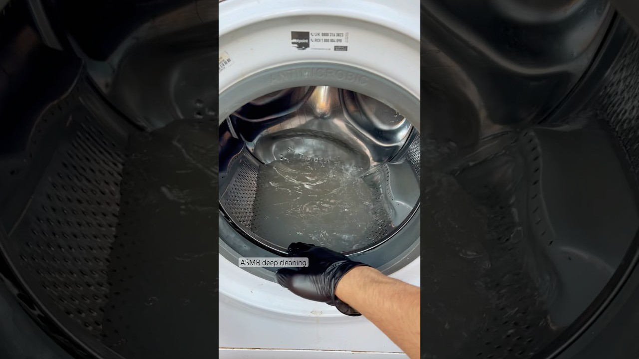 ASMR | Filthy washing machine deep clean #asmr #washingmachine #cleaning