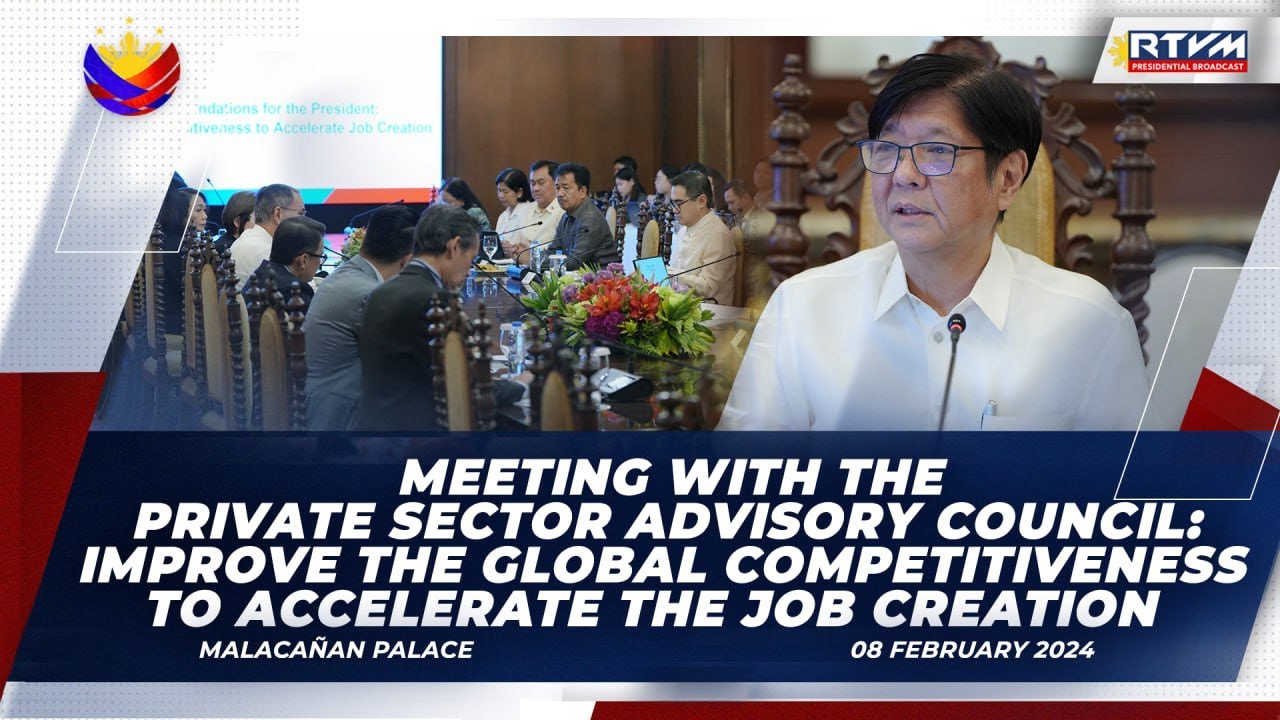 Meeting with the PSAC: Improve the Global Competitiveness to Accelerate the Job Creation 02/08/2024