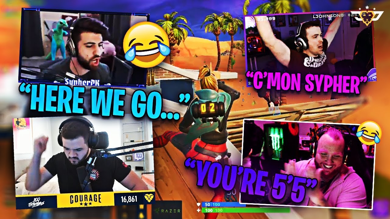 COURAGE AND LUPO CAST TIM AND SYPHER! TIM IS TOXIC! (Fortnite: Battle Royale)